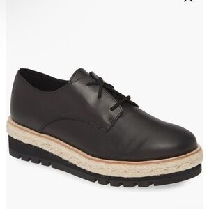 Like new! ▶️ Eileen Fisher ◀️  Everly Derby Leather Shoes Platform /Wedge